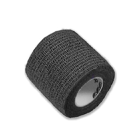 Dynarex Sensi-Wrap Cohesive Bandage 2 Inch X 5 Yard Standard Compression Self-adherent Closure Black NonSterile - 3212
