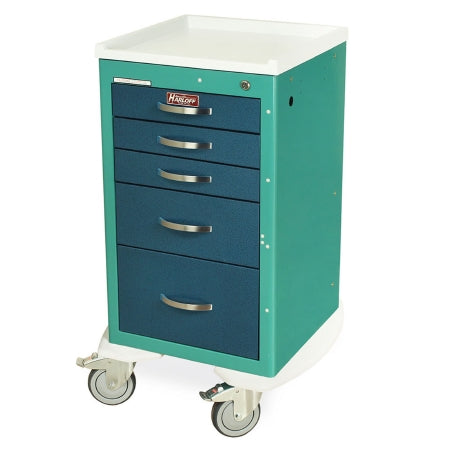 Mini Line - Anesthesia Cart Steel 19.5 X 25 X 52.5 Inch (3) 3 Inch, (1) 6 Inch, (1) 9 Inch Drawers, 12.6 X 16.75 Inch Internal Drawer - 3245K