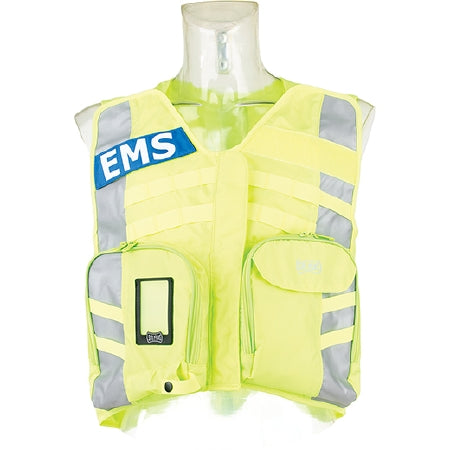 StatPacks Inc G3 Safety Vest One Size Fits Most Fluorescent Yellow 4 Pockets Sleeveless Unisex - G32001FL