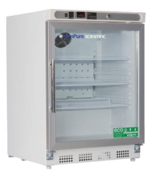 Tempure Scientific LLC Tempure Scientific Undercounter Refrigerator Vaccine 4.5 cu.ft. 1 Swing Door Automatic Defrost - VUCR-4.6-G-HC KIT