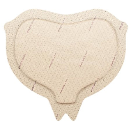 Mepilex Border - Silicone Foam Dressing 6-1/3 X 7-9/10 Inch Sacral Silicone Adhesive with Border Sterile - 282055