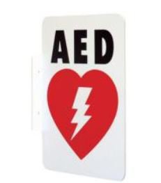 Accuform - Wall Sign First Aid Sign AED w/Symbol - LSP