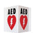 Accuform - Wall Sign First Aid Sign AED w/Symbol - TSP
