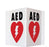 Accuform Signs Accuform First Aid Sign AED w/Symbol - FSD417VP