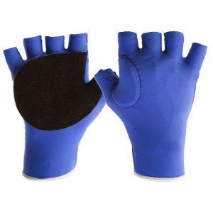 Impacto Protective Products Ergotech Glove - Palm / Web Impact Glove Half Finger Small Blue Right Hand - ER502LS-R-SML
