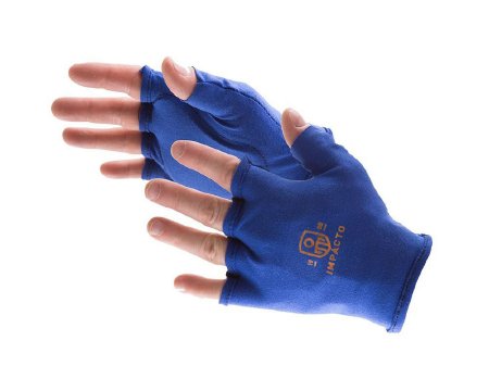 IMPACTO Glove Liner - Impact Glove Fingerless Small Blue Left Hand - 501-00L-SML
