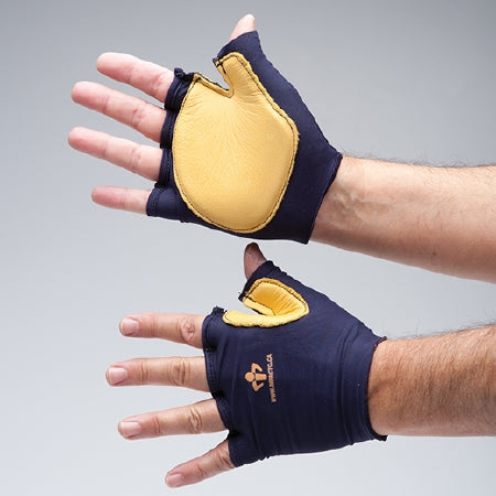 Impacto Protective Products IMPACTO Tool Grip Impact Glove Fingerless Large Black / Tan Left Hand - 502-20L-LGE
