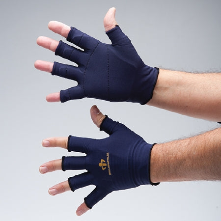 IMPACTO Glove Liner - Impact Glove 3/4 Finger Medium Black Left Hand - 505-00L-MED