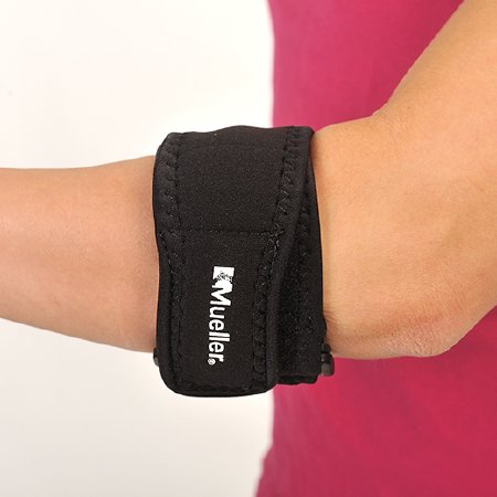 Mueller Sports Medicine Mueller Tennis Elbow Support Tennis Elbow Support Left or Right Elbow Black One Size Fits Most - 70207
