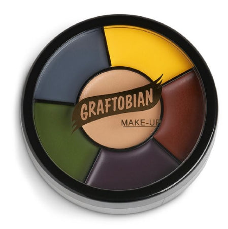 Nasco Graftobian Greese Paint Makeup Wheel / Injury Shades 1 oz. - LF00760