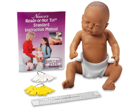 Nasco Ready-or-Not Tot Brown Female Newborn Baby 20 Inch 5 lbs. 8 oz. - WA18309