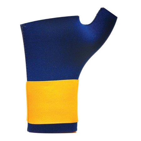 Classic - Wrist / Thumb Support Neoprene / Nylon Left or Right Hand Navy Blue / Yellow Small - 400-012