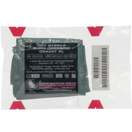 North American Rescue Non-Adherent Burn Dressing Polyester 45 X 45 X 63 Inch Sterile - 30-0162
