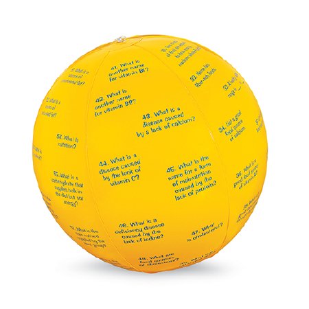 Nasco - Teaching Aid Nutrition Facts Toss - Up Ball - WA22011