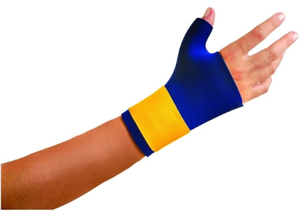 Classic - Wrist / Thumb Support Neoprene / Nylon Left or Right Hand Navy Blue / Yellow X-Large - 400-015