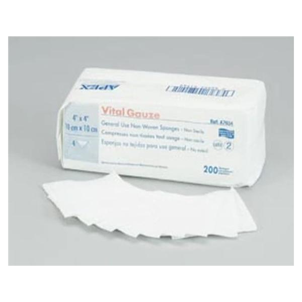 Medicom Gauze Multi-Purpose Vital Cotton 4X4" 4 Ply Non-Sterile Lf 2000/Ca - A7634