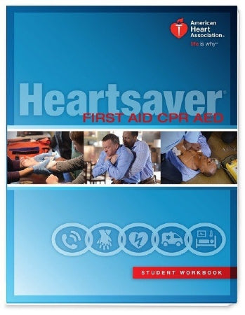 Worldpoint ECC American Heart Association Student Workbook Heartsaver First Aid CPR AEO AHA - 15-1018