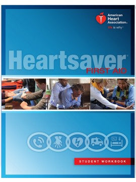 Worldpoint ECC American Heart Association Student Workbook Heartsaver First Aid AHA - 15-1021