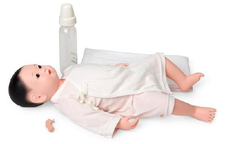 Nasco - Newborn Bathing and Nursery Care Manikin Full Body / Light Skin Tone Male Newborn 6 lbs. 10 oz - SB47331