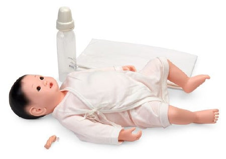 Nasco - Newborn Bathing and Nursery Care Manikin Full Body / Light Skin Tone Female Newborn 6 lbs. 10 oz - SB47332