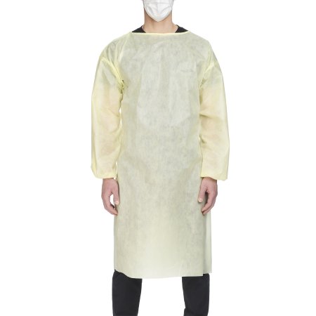 Precept - Protective Procedure Gown X-Large Yellow NonSterile AAMI Level 2 Disposable - 51178