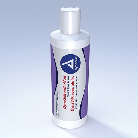 Dynarex DynaSilk with Aloe Hand and Body Moisturizer 8 oz. Bottle Scented Lotion - 1391