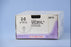 Coated Vicryl - Suture with Needle Absorbable Coated Violet Suture Braided Polyglactin 910 Size 2 - 0 27 Inch Suture 1-Needle 70 mm Length 1/2 Circle Taper Point Needle - J581G