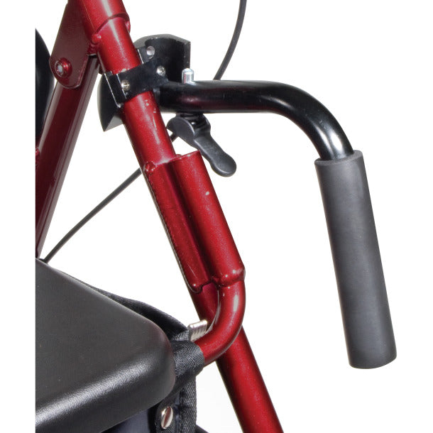 Drive Medical Duet Rollator/Transport Chair, 8" Casters