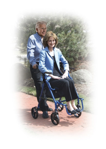Drive Medical Duet Rollator/Transport Chair, 8" Casters