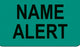 Health Care Logistics - Pre-Printed Label Advisory Label Green Paper Name Alert Black 1 X 1-3/4 Inch - 17616