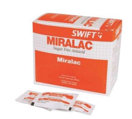 Honeywell Safety Products Antacid Miralac 420 Mg Strength Tablet 50 Per Bottle - 171545