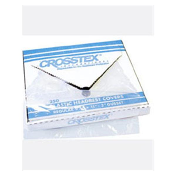 Crosstex International Cover Headrest Jumbo 9.5 In X 14 In Clear Plastic 1000/Ca - L3CP