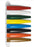 Market Lab Inc Exam Room Signal Flag Wall Mount 8-Flag 13-1/4 Inch - L5414