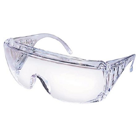 MCR SAFETY Yukon XL Safety Glasses Wraparound Clear Tint Polycarbonate Lens Clear Frame Over Ear One Size Fits Most - 9800XL