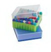 Helmer Scientific - Vial Storage Box 2 X 5-1/8 X 5-1/8 Inch White Polypropylene 81 Vial Capacity - 220620