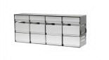 Helmer Scientific - Vial Storage Box Freezer Rack 5-1/2 X 8-4/5 X 22 Inch 3 Box Capacity - 322103-1