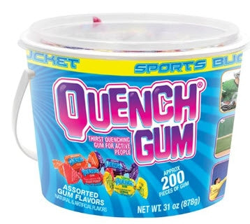 Mueller Sports Medicine Quench Gum Lemon / Fruit / Orange / Grape Flavors 200 Count - 170576