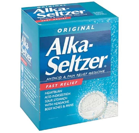 Alka-Seltzer - Antacid 1000 mg - 325 mg - 1916 mg Strength Effervescent Tablet 50 per Bottle - 29703