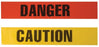 Safety Flag Safety Flag Pre-Printed Label Warning Label Danger | Caution Red 3 Inch X 1000 Foot - CBT3-3