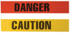 Safety Flag - Pre-Printed Label Warning Label Yellow Tape Caution Black 3 X 1000 Inch - CBT3F-3