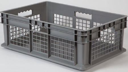 Health Care Logistics Storage Crate Gray Polyethylene 8-1/4 X 15-3/4 X 23-3/4 Inch - 1661G