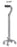 Fabrication Enterprises Fabrication Enterprises Small Base Quad Cane Aluminum 30 to 39 Inch Height Silver - 43-2030