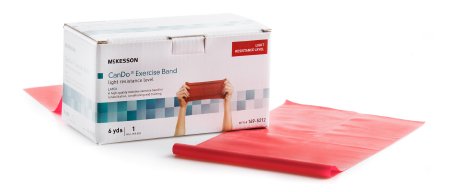 McKesson McKesson Exercise Resistance Band Red 6 Yard Light Resistance - 169-5212