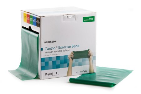 McKesson McKesson Exercise Resistance Band Green 25 Yard Medium Resistance - 169-5633