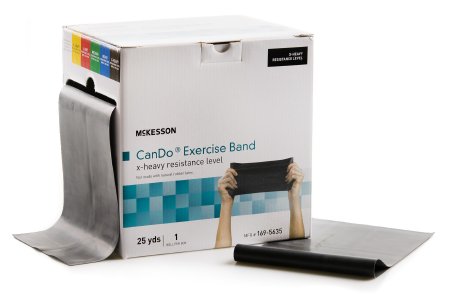 McKesson McKesson Exercise Resistance Band Black 25 Yard X-Heavy Resistance - 169-5635