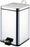 Graham-Field Grafco Trash Can 21 Quart Square Silver Stainless Steel Step On - 8359