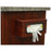 Harloff Glove Box Holder Cart Mount Cherry Mahogany Finish Aluminum - WV-2362-C