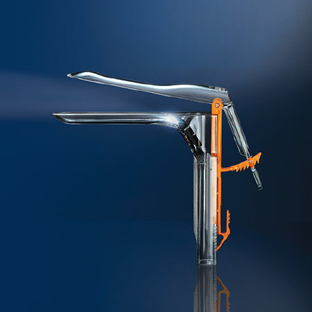 OBP Medical ER-SPEC Vaginal Speculum NonSterile Acrylic X-Small Double Blade Duckbill Disposable Built-In Light Source - C020130-1