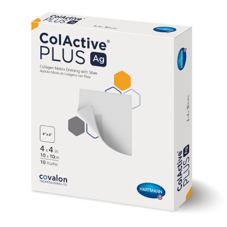 ColActive Plus Ag - Silver Collagen Dressing 4 X 4 Inch Square Sterile - 10340000