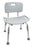 McKesson McKesson Bath Bench Fixed Handle Aluminum Frame Removable Back 15-1/2 to 19-1/2 Inch Height - 146-RTL12202KDR